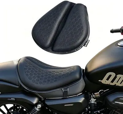 Produktbild von Gel Sitzkissen Motorrad Universal 3D mit Struktur von Bienennest, Gelkissen Motorrad Klappbar Antirutschschutz, Atmungsaktiv und Schlagdämpfung Bequem für Lange
