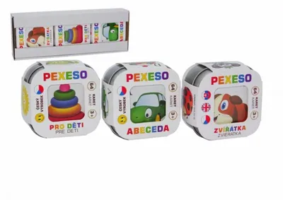 Produktbild von Pexeso 3pcs Alphabet, Tiere, Für Kinder Brettspiel