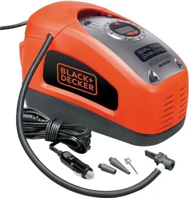 Immagine prodotto di Compressore con cavo BLACK+DECKER ASI300-QS, 11 bar, 160 PSI, regolazione digitale, spegnimento automatico