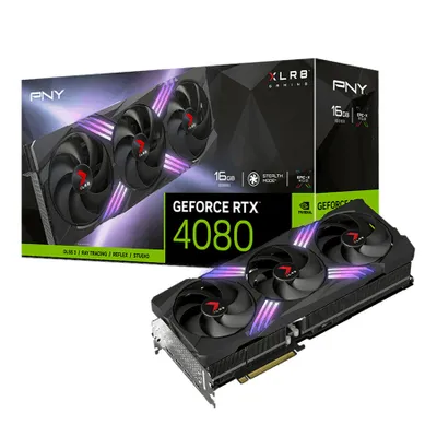 Produktbild von PNY GeForce RTX 4080 Gaming VERTO, GeForce RTX 4080, 16 GB, GDDR6X, 256 Bit, 7680 x 4320 Pixel, PCI Express x16 4.0