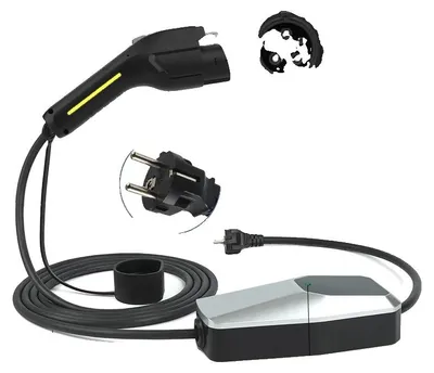 Obrázek produktu pro Nabíječka EV, kompatibilita typu 1/2, nastavitelný nabíjecí proud, T1 16A 1 fáze 4 metry