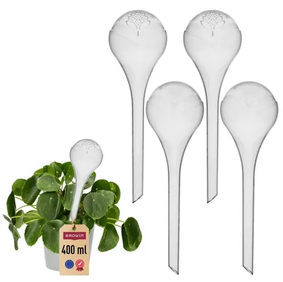 Immagine prodotto di Sfera irrigatrice per piante - 400 ml - Irrigazione a goccia - Riutilizzabile - 4 pezzi