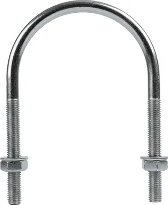 Produktbild von DROMET U-Bügel M10 x 89/143 mm (3") verzinkt mit Muttern