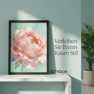 Produktbild von Rahmen Home Wand Dekor,  Holzrahmen Gedruckte Kunstwerke Wanddekoration, Kann Direkt An Der Wand Aufgehängt Werden, Wohnzimmer Dekor 30x40cm