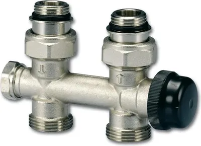 Produktbild von KIT M - Ventil IVAR - Thermostat- und Regelarmatur - mit Voreinstellung - 1/2˝xEK, 15x1, Ecke IVAR.KIT M-RO 02