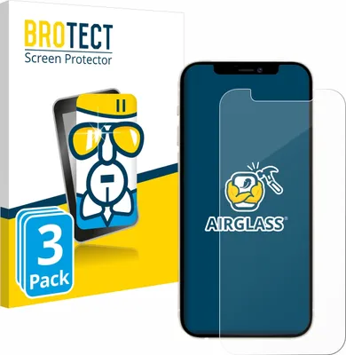 Produktbild von 3x BROTECT Schutzglas für Apple iPhone 12 Pro Schutzfolie Panzer Folie Glas Display Schutz klar