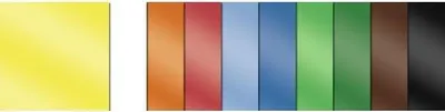 Produktbild von Faltblätter Glanzpapier 14x14cm VE=100 Blatt 10 Farben sortiert