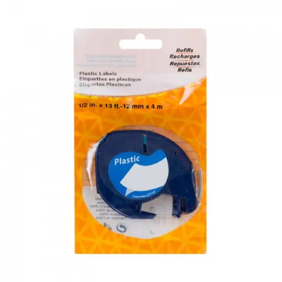Produktbild von klebeband DYMO 59423 12mm/4m Kunststoff gelb neorig.