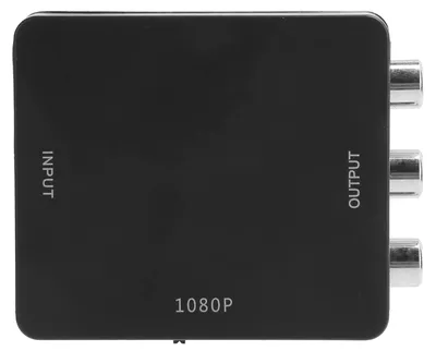 Zdjęcie produktu dla Konwerter HDMI na AV – adapter audio-wideo bez sterowników, 1080p, czarny