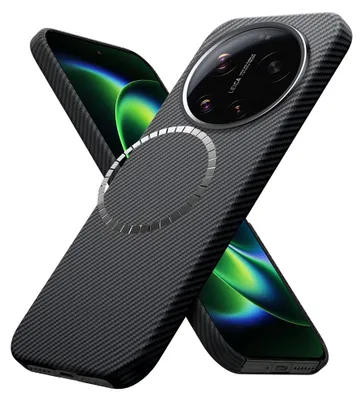 Produktbild von Techsuit – Aramid Fiber MagSafe-Hülle für Xiaomi 17 Ultra – schwarz