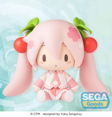 Image de Série de figurines vocales Character 01 : Hatsune Miku, modèle Fuwa Petit Chibi, figurine Sakura Miku, 8 cm