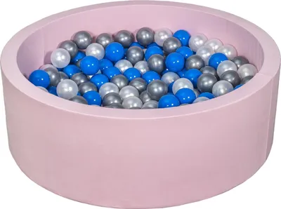 Produktbild von Bällebad Spielplatz + 200 Bälle perlrosa, blau, silber