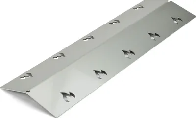 Zdjęcie produktu dla Pokrywa palnika ze stali nierdzewnej - 390 x 125 mm - bardzo wytrzymała 1,5 mm - odpowiednia do wielu grilli