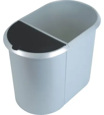 Zdjęcie produktu dla helit the double Mülltrenner 20,0 + 9,0 l silber (H6220900)