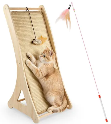 Kratzbrett für Katzen, 65 cm, L-Form, Sisal, XXL