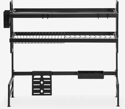 Produktbild von Abtropfgestell für die Spüle platzsparend 95x27x79 Teket - Schwarz