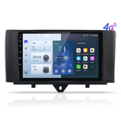 Zdjęcie produktu dla 8-rdzeniowy 4+64G Android13 carplay Dla Mercedes Benz Smart Fortwo 451 Radio samochodowe GPS Navi Sat WIFI SWC BT