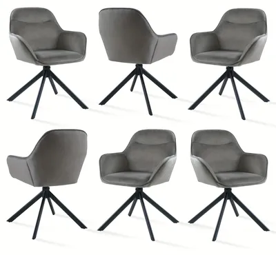 Productafbeelding van Eetkamerstoelen - Stoelen - Kuipstoelen - Keukenstoelen - Restaurantstoelen - 360° Draaibaar