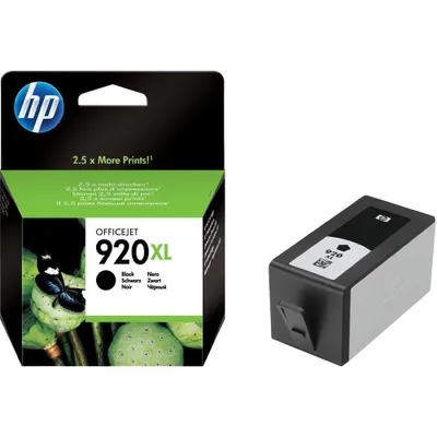 An HP ink cartridge and its packaging are displayed side-by-side against a white background.