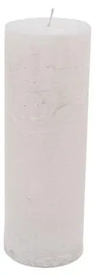 Productafbeelding van Branded-kaars, Ø 7 × 20 cm - Parelmoerwit - brandduur: ongeveer 90 uur.