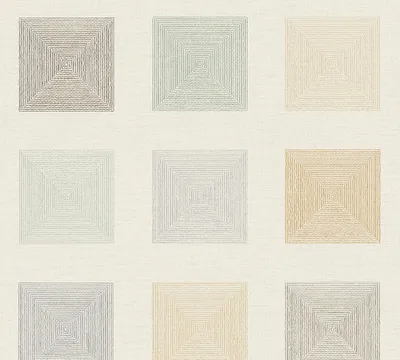 Produktbild von A.S. Création geometrische Tapete Ethnic Origin Vliestapete grün creme orange 10,05 m x 0,53 m