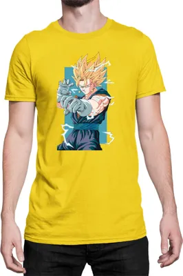 Produktbild von Herren T-Shirt Dragon Anime Manga Ball Z Gogeta, Man 2XL / Gelb