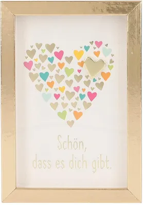 Produktbild von Depesche 11625-025 - Bilderrahmen mit Kompliment, kleiner Deko-Rahmen mit hübschem Spruch, ca. 8,4 x 5,8 x 1,9 cm, ideal als Geschenk