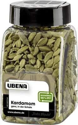 Image de Ubena cardamome entière épice intense exquise paquet 165g