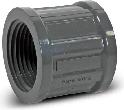 Produktbild von Rain Bird Gewindemuffe PVC 1" Innengewinde 10bar Grau Typ RB1330-010