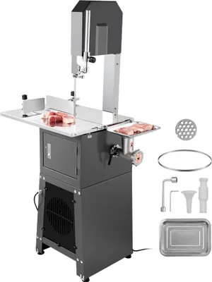 Produktbild von Fleischbandsäge Knochensäge Kommerziell 550W - Knochenschneidemaschine für Metzgereien - Professionelle Fleischverarbeitung - Hohe Schneideeffizienz