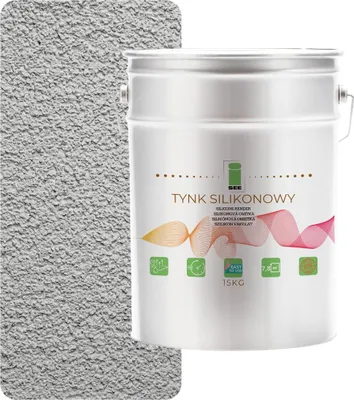 Produktbild von Silikonputz für Außenfassaden, grau, 1,5 mm, Premium, 15 kg