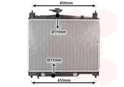 Produktbild von VAN WEZEL 53002287 Kühler Wasserkühler Motorkühler für TOYOTA Yaris Schrägheck (P1)