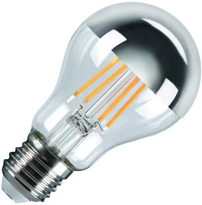 Produktbild von SLV 1005305 A60 E27 Mirrorhead, LED Leuchtmittel, Lampe chrom 7,5W 2700K CRI90 180°