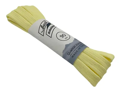 Produktbild von Barth Schuhbandl 8mm breite Sneaker Laces Schnürsenkel Schuhband in Hellgelb - 919
