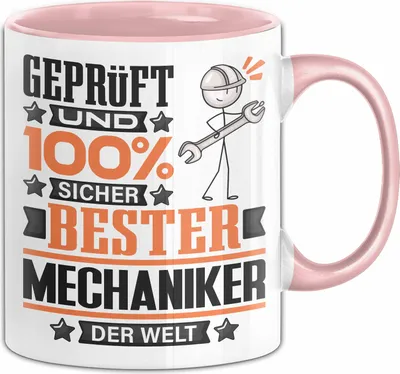 Produktbild von Mechaniker Geschenk Lustiger Spruch für Mechaniker Geschenkidee Bester Mechaniker Der Welt (Rosa)