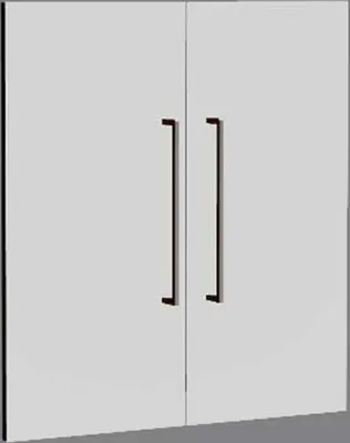 Immagine prodotto di Porte d'ingresso Aveto 2OH set larghezza 760 mm grigio chiaro