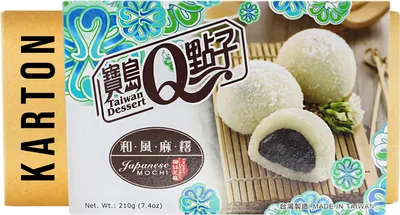 Produktbild von He Fong Mochi mit Sesam und Kokosflocken 24x210g