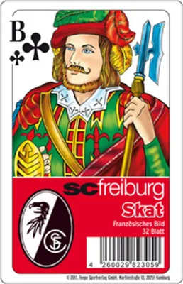 Produktbild von SC Freiburg Skat Karten 32 Blatt französisches Bild