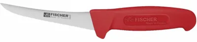 Immagine prodotto di Coltello per disossare professionale, ricurvo, sagomato, lama 13 cm, rosso - Altro