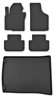 Obrázek produktu pro Vaničkové autokoberce + vana kufru pro: Volkswagen Caddy III 2K 2007-2010 5místná verze 5 ks