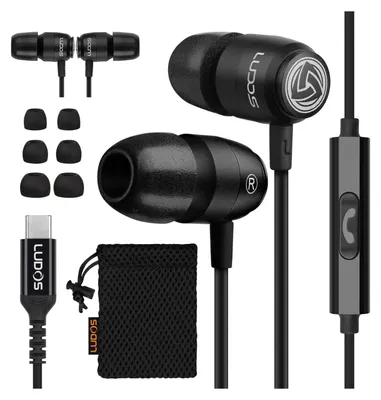 Produktbild von Clamor 2 Pro USB C Kopfhörer Typ C Ohrhörer mit Mikrofon In-Ear mit Kabel für iPad Pro für iPhone 16 15 Pro