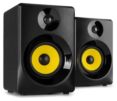 Imagen del producto de Monitor de estudio de 5 pulgadas, 140 vatios, estéreo. Altavoz monitor activo, de madera, color . Ideal para DJs y producción musical