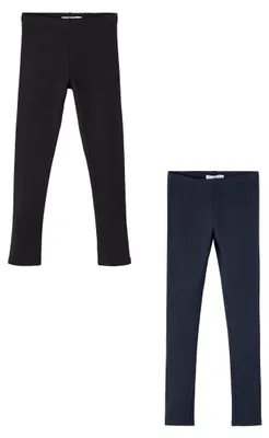 Produktbild von NAME IT Leggings 2er-Set Regular Fit weich bequem Basic Größe: 92