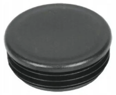 Immagine prodotto di LogistSystem, 50 tappi a lamelle rotondi da 27 mm per tubi rotondi - tappi rotondi neri - copritubo in plastica PE - tappi per tubi per la copertura di tubi in acciaio