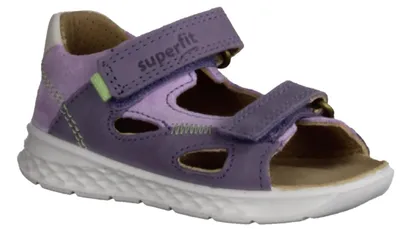 Produktbild von Superfit Lagon 0005109020 Erstlingssandale, Mädchen, Leder, Lila - Kinderschuhe Teens Mädchen Gr. 25 - 42, Mehrfarbig, leder (velour/nubuk)