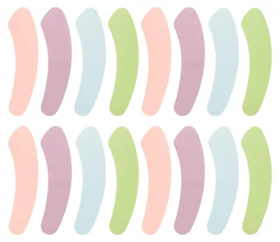 Produktbild von Selbstklebende WC-Sitzauflagen - Waschbar und wiederverwendbar - Für Standardtoiletten - 8 Paare