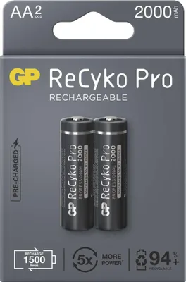 Nabíjecí baterie GP ReCyko Pro Professional AA (HR6), 2 ks