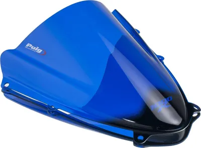Imagen del producto de Cúpula Puig Z-Racing, color azul, de 360x340 mm, para Suzuki GSX-R