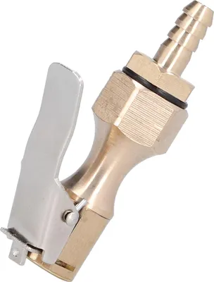 Imagen del producto de Inflador de neumáticos con sistema de bloqueo en el mandril, adaptador de bomba para compresor de aire con conexión de 6,5 mm