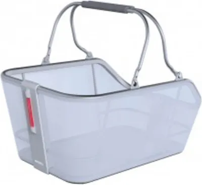 Produktbild von Basil Cento, Hinten, Fahrradkorb, Aluminium, Blau, Silber, 21 l, 5 kg